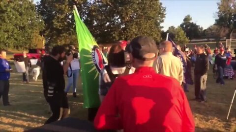 Scuffle during Trump rally in Tulsa