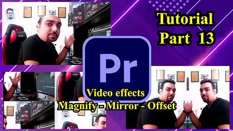 How to use offset mirror and magnify in premiere pro (tutorial part 14)