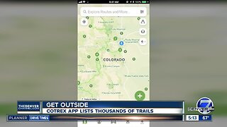 COTREX app lists thousands of trails