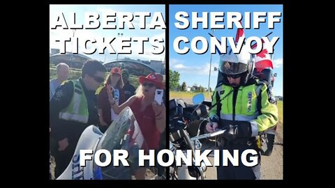 Alberta Sheriff Pulls Over Farmer's Convoy for Honking on the Highway | July 23rd 2022