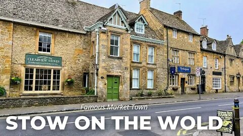 Famous COTSWOLDS Market Town || Stow On The Wold Walk, English Countryside