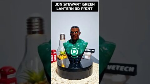 Green Lantern John Stewart 3D Print #shorts #greenlantern #3dprinting