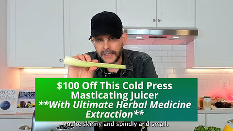 $100 Off This Cold Press Masticating Juicer **With Ultimate Herbal Medicine Extraction**