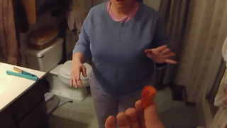 A Man Scares his Wife with a Severed Finger Prank