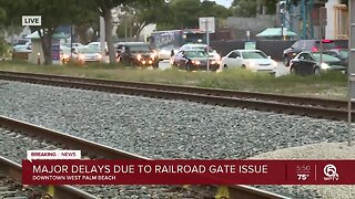 UPDATE: Railroad gate problem fixed in downtown West Palm Beach, police say