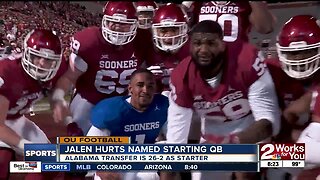 Jalen Hurts named Oklahoma's starting QB; Sooners slotted #4 in AP Preseason Poll