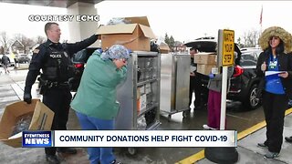 Community donations help in fight against covid-19
