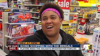 Christmas shopping with the Bengals