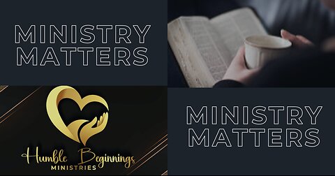 "Ministry Matters: The Integrity of a Preacher" | Pastor Steven Woods