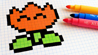 how to Draw Kawaii Tullip - Hello Pixel Art by Garbi KW