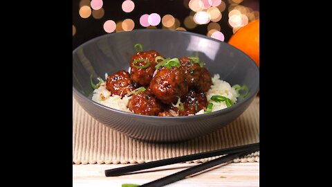 Baked Orange Chicken Meatballs [GMG Originals]