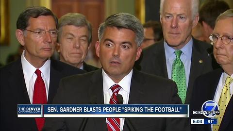 Cory Gardner laments people 'spiking the football' after latest GOP health care failure