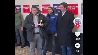 WATCH: This guy presents DeSantis with a PARTICIPATION Trophy