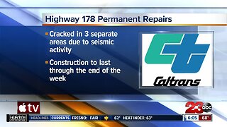 Earthquake Aftermath: CalTrans begins Highway 178 repairs