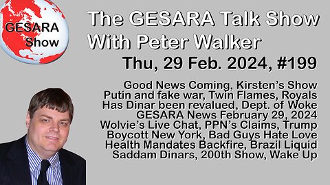 2024-03-29 GESARA Talk Show 199 - Thursday