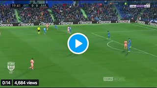 Getafe 0 : 1 FC Barcelona - Goal Leo Messi