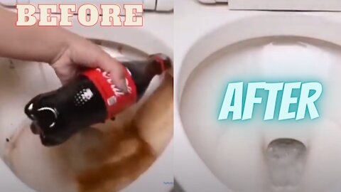 Cola trick for cleaning bathroom, cleaning tips and tricks, Cleaning tips from professional cleaners