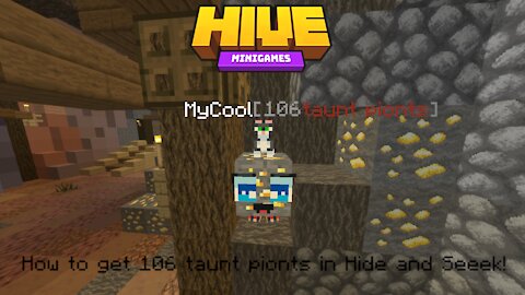 Minecraft bedrock on the Hive! How to get 106 Taunt Points in one game!