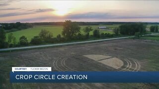 Who's behind the giant crop circle in Elba?