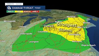 Strong to severe storms with damaging wind gusts possible Wednesday