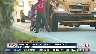 Parents: Bus stop is dangerous in Fort Myers