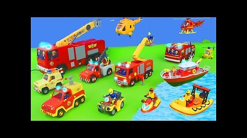 Feuerwehrmann Sam Spielzeugautos Sammlung für Kinder!