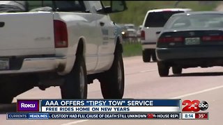 AAA offering free "Tipsy Tow" service