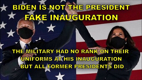 BIDEN'S MILITARY HAD NO RANKINGS ON THEIR UNIFORMS AT INAUGURATION BUT ALL FORMER PRESIDENTS DID