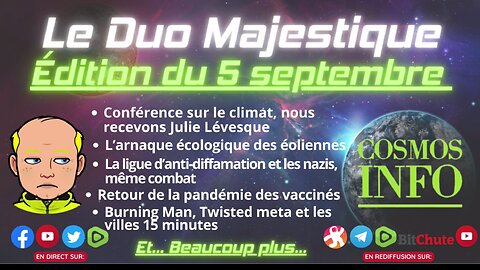 Duo Majestique 5 septembre 23, Petit Albert, Cosmos