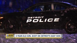 3-year-old girl shot on Detroit's east side