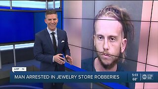 Florida man charged for using firearm during robbery of 2 jewelry stores