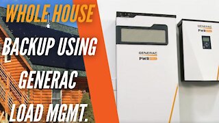 Generac PWRCell Whole House Backup with Intelligent Load Management