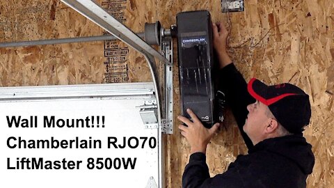 Wall Mount Garage Door Opener Install - Chamberlain RJO70