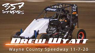 On car with Drew Wyatt at Wayne County Speedway from 11720