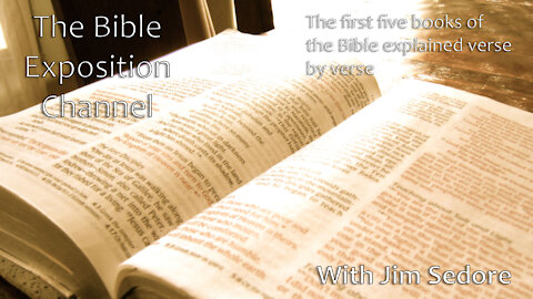 The First Five Books of the Bible explained Verse by Verse - Lesson 1