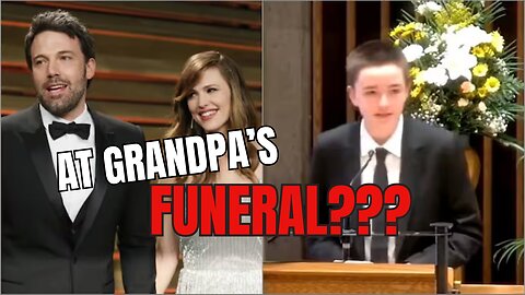 Ben Affleck's "son" goes TRANS at FUNERAL???