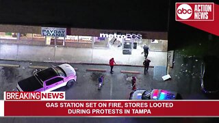 A Metro PCS was looted by protesters in Tampa