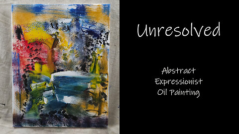 CHECK THIS OUT! "Unresolved" Abstract Expressionist Oil Painting 11x14 #forsale