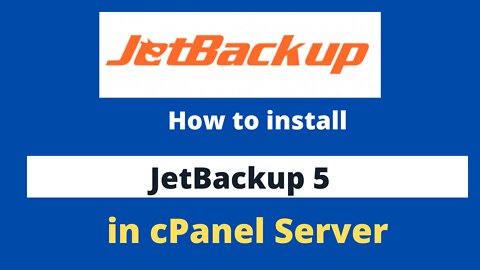 How to install JetBackup 5 on Cpanel Server