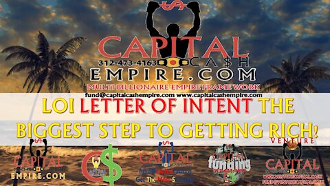 Commercial Real Estate LOI s LETTER OF INTENT BIGGEST STEP TO GETTING RICH LOI