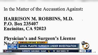 Plastic Surgeon investigated