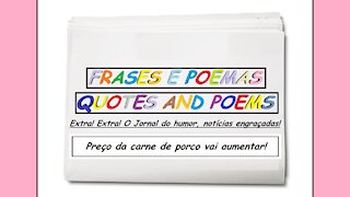 Notícias engraçadas: Preço da carne de porco vai aumentar! [Frases e Poemas]