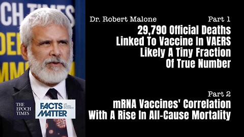 Dr. Robert Malone: COVID Vaccines For Children, VAERS, Data Corruption, All-Cause Mortality