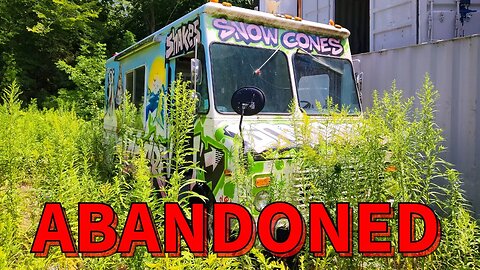 Abandoned House with an Abandoned Iced Cream Truck