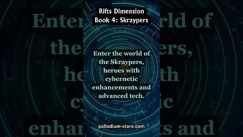 Rifts RPG | Rifts Dimension Book 4: Skraypers | #RiftsRPG #PalladiumBooks
