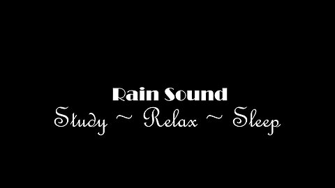 Fall Asleep Fast - Rain Sound For Sleeping - Black Screen Rain Sounds