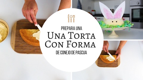 Prepara Una Torta Con Forma De Conejo De Pascua