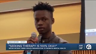A Michigan teen is on a mission to educate his peers about mental health