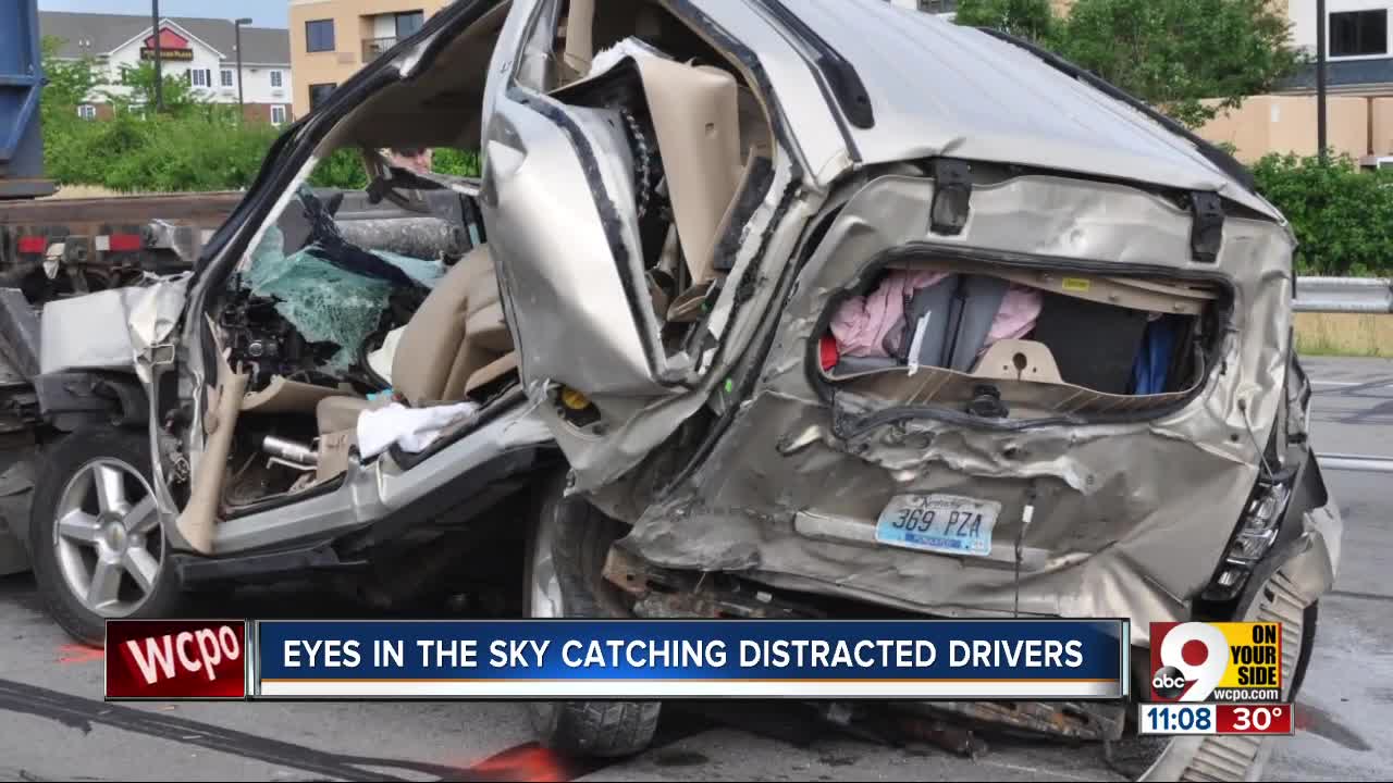 Ohio State Highway Patrol hopes eyes in the sky can stop distracted driving