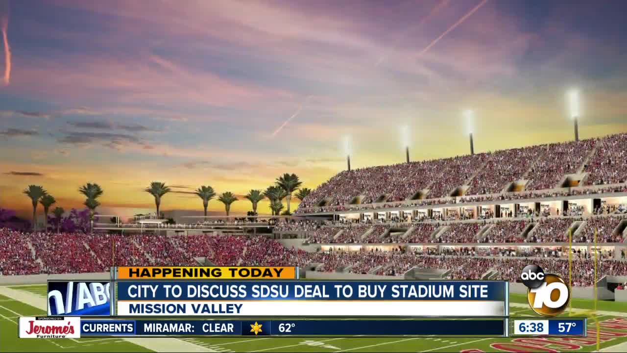 City to discuss SDSU proposal to buy Mission Valley stadium site
